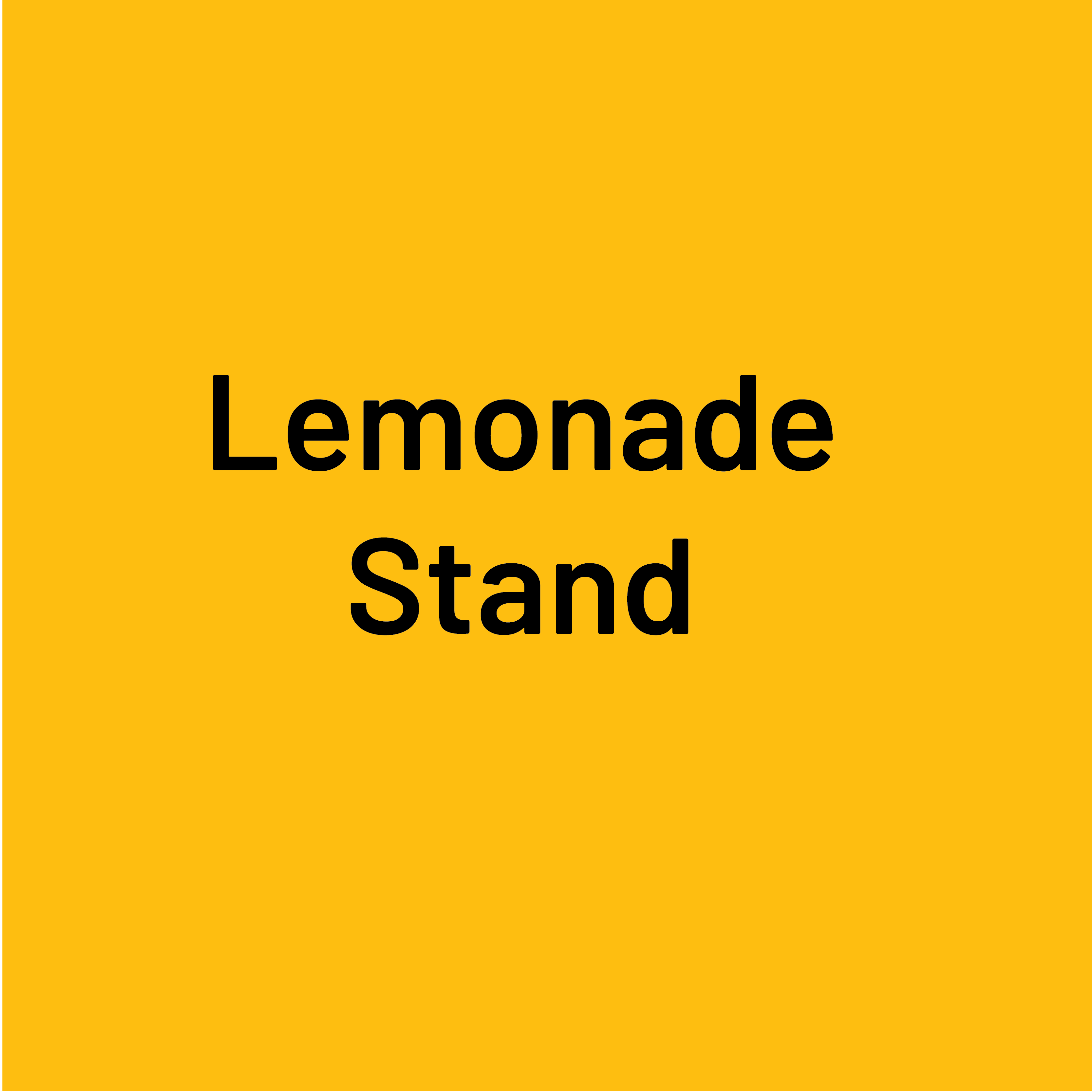 Lemonade Stand