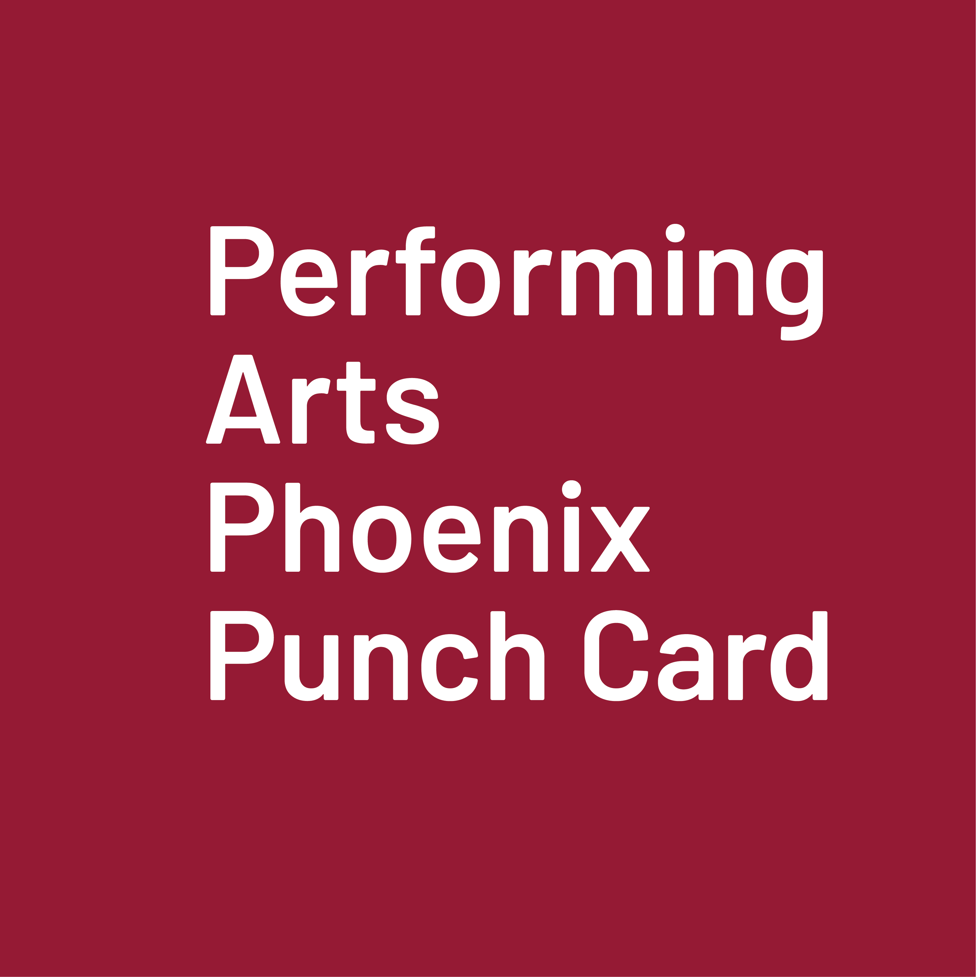 Performing Arts